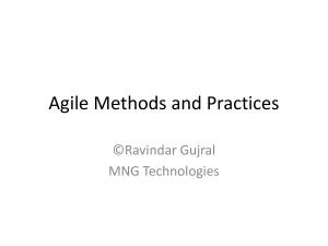 Agile Practices and Methods