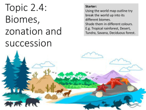 Biomes Zonation and Succession
