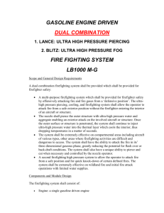 ultra high pressure fog fire fighting system lb1000 mg
