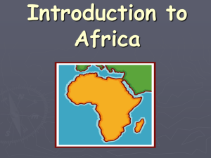 Introduction to Africa PowerPoint