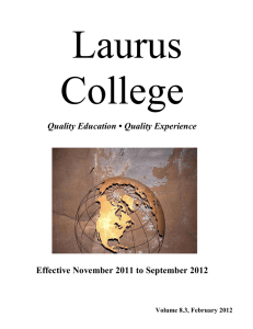 Objectives - Laurus College