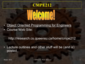 CMPE212 Introduction