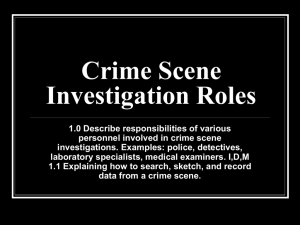 Crime Scene Investigation Roles1