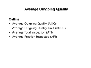 Average Outgoing Quality