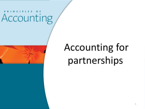 Accounting for Partnership Lecture
