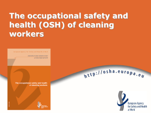 OSH_cleaners - European Agency for Safety & Health at Work