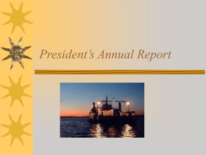 President's annual report