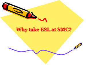 Why take ESL at SMC?