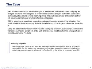 Range of Value Summary