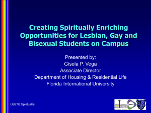 LGBT Spirituality Issues at FIU