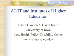 PowerPoint version - Law, Health Policy & Disability Center