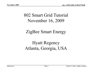 ZigBee Smart Energy