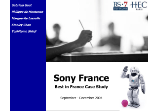 Sony 2004 - BEST in FRANCE