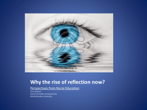 Why the rise of reflection now? - Brookes Wiki