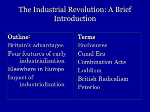 The Industrial Revolution: A Brief Introduction