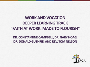 Faith and Work in the NT