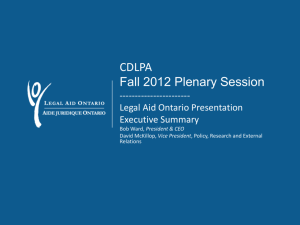 CDLPA Fall Plenary 2012