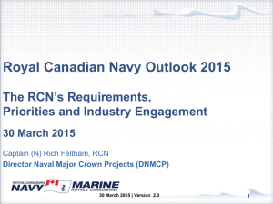 CADSI NAvy Outlook 2014 - Southern Ontario Defence Association