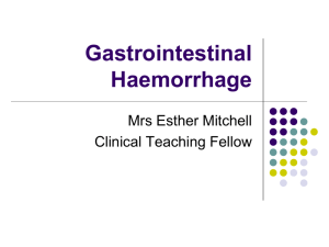 Gastrointestinal Haemorrhage