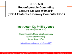 FPGA Feature and Convey Computer HC-1