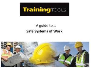 Safe Systems of Work