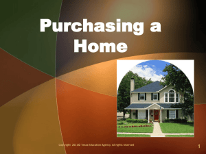 Purchasing a Home