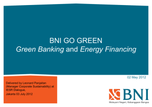 bni green energy funding – iesr