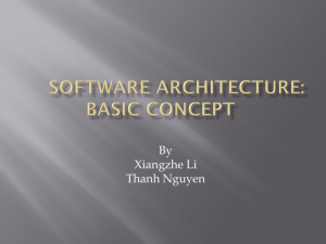 software architecture: basic concept