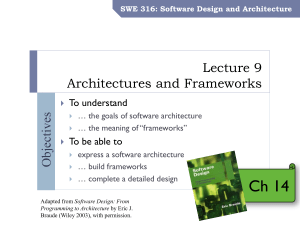 SWE 316: Software Design and Architecture