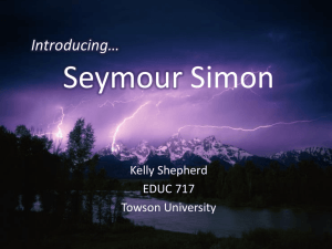 Seymour Simon - School Library Media Portfolio