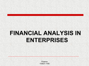 financial analysis in enterprises