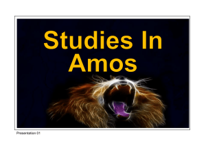 01 Amos 01v1-15 The Lion Roars