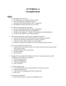 TUTORIAL 4 Unemployment Quiz - FMT-HANU