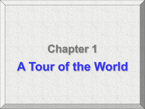 Chapter 1 A Tour of the World Chapter 1