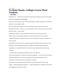 To Stop Cheats, Colleges Learn Their Trickery