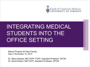 Integrating Medical Students into the Office Setting.