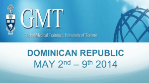 GMT Trip Presentation (Dominican Republic)