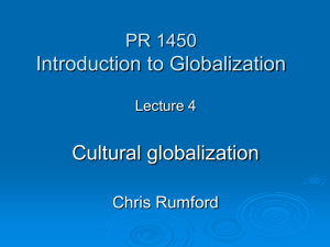PR 1450 Introduction to Globalization