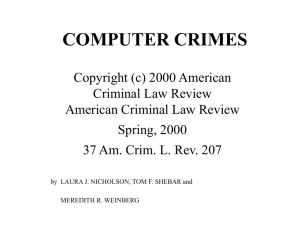 computer crimes - University at Albany