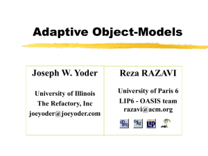 Power Point Slides - Adaptive Object Model