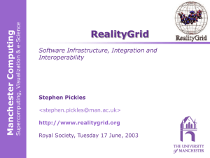 PPT - RealityGrid