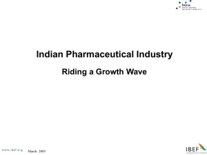 Pharmaceuticals - India Brand Equity Foundation