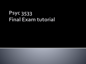 3533 Final Tutorial