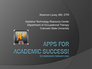 Applications for smart phones - Assistive Technology Resource Center