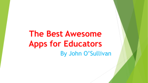 The Best Awesome Apps for Educators