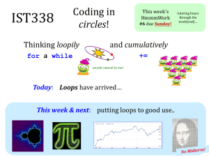 Lecture 9: Loops!