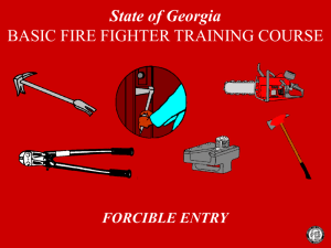 forcible entry - LSU Fire and Emergency Training Institute