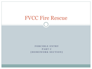 FVCC Forcible Entry Part C