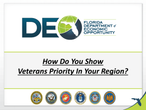 How Do You Show Veterans Priority In Your Region?