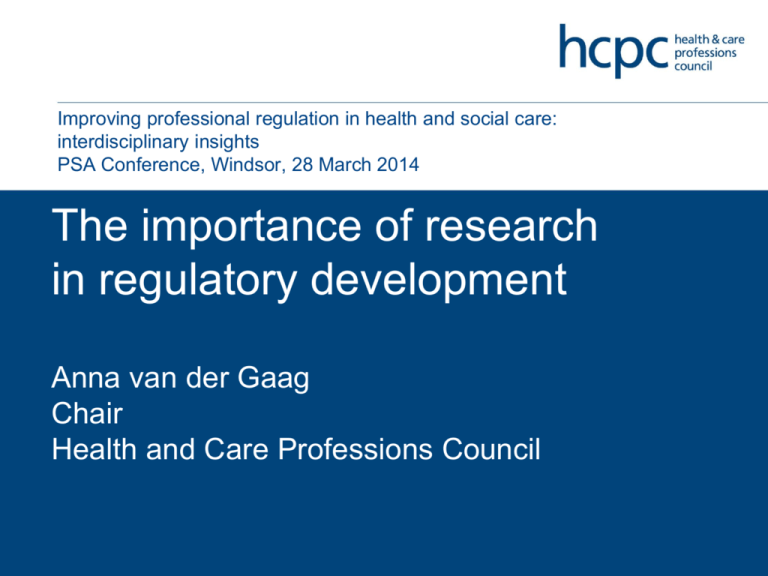 The Health And Care Professions Council